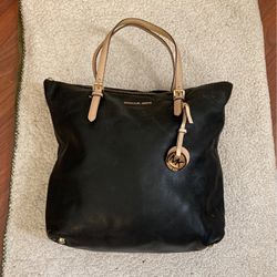 Michael Kors Black Soft Leather Bag