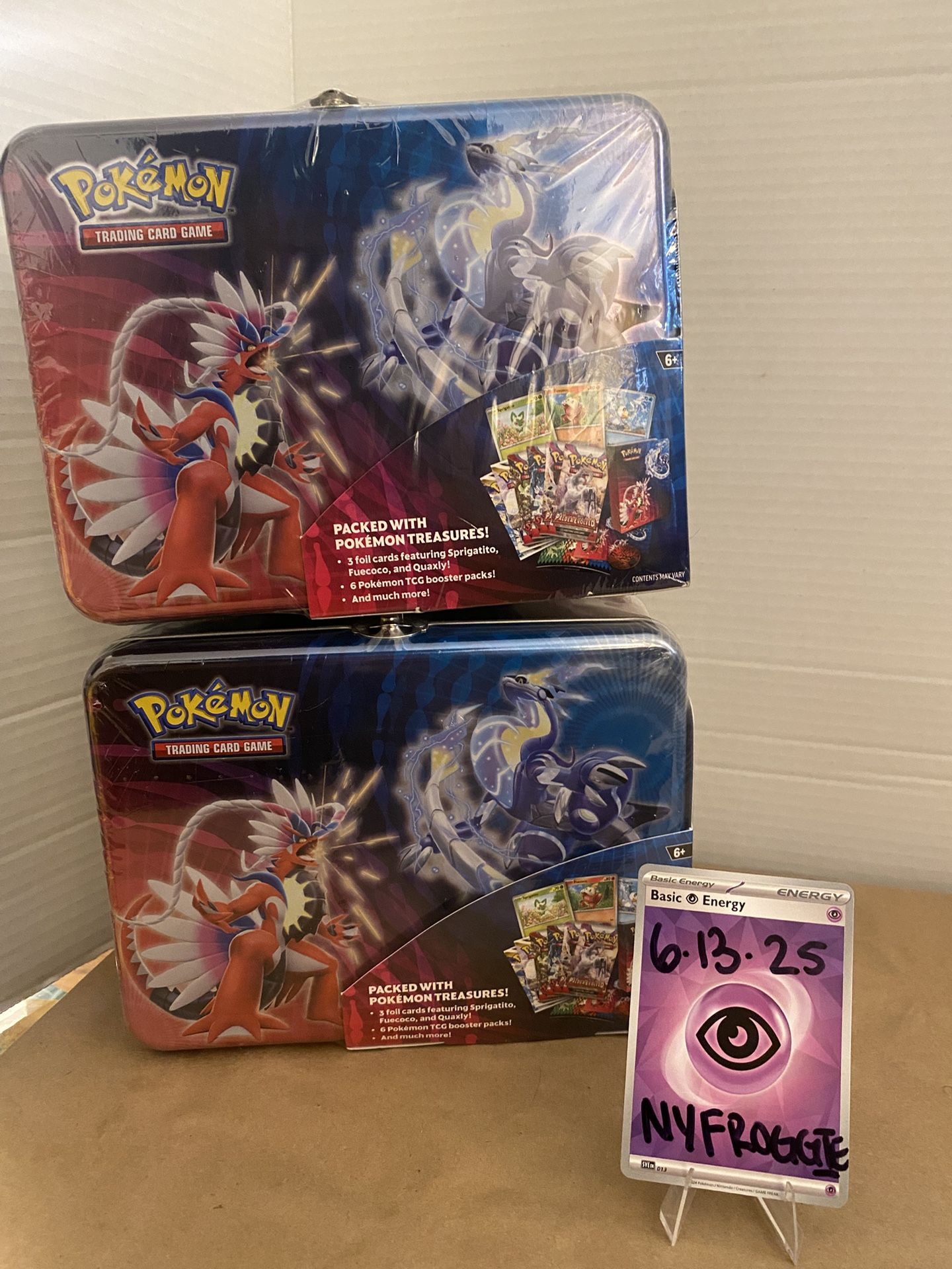 Pokemon TCG Koraidon & Miraidon Collectors Chest Tin