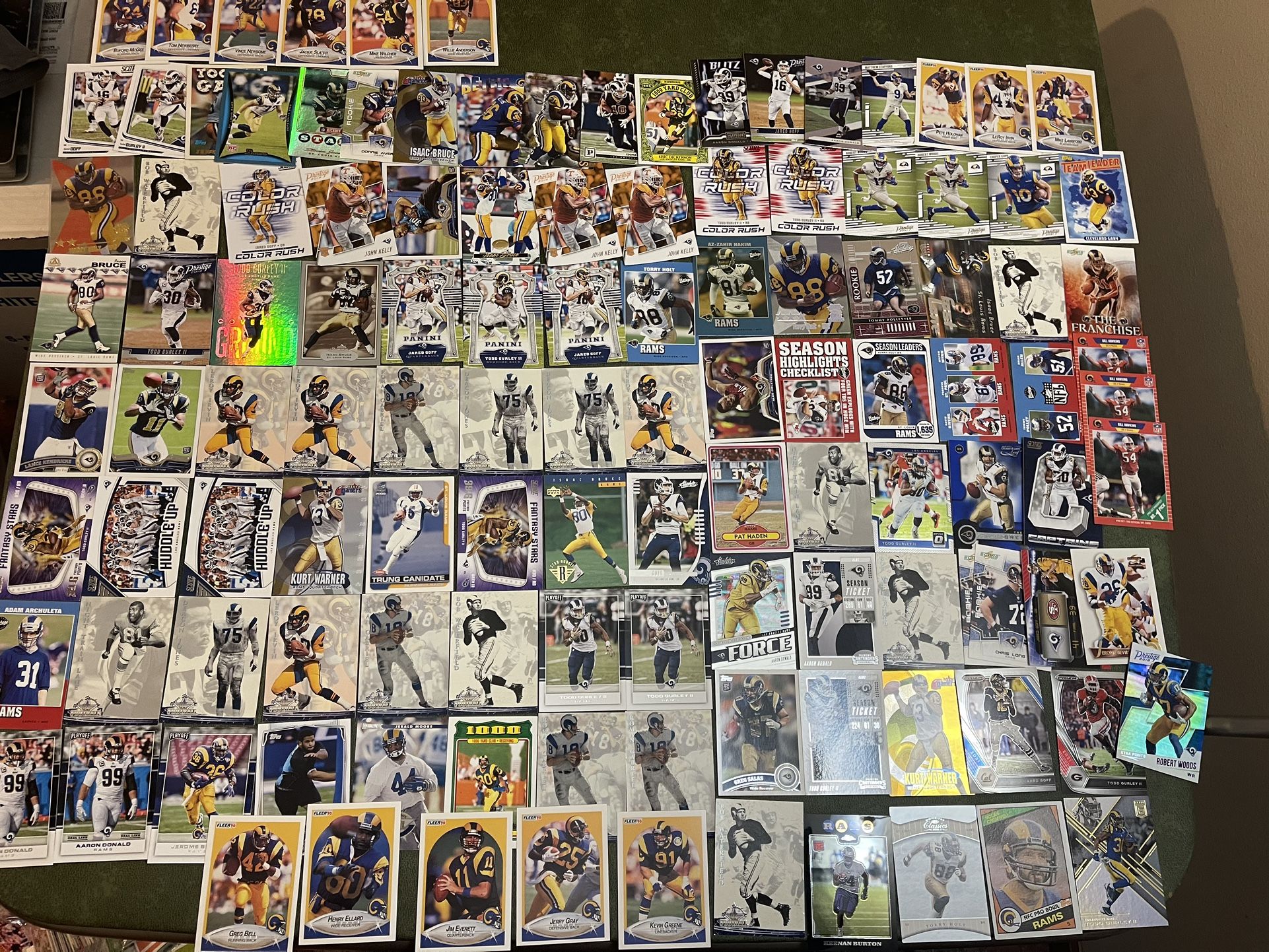 Lot of 120 Rams NFL Football Cards-Stars-Rookies-Inserts Past & Present