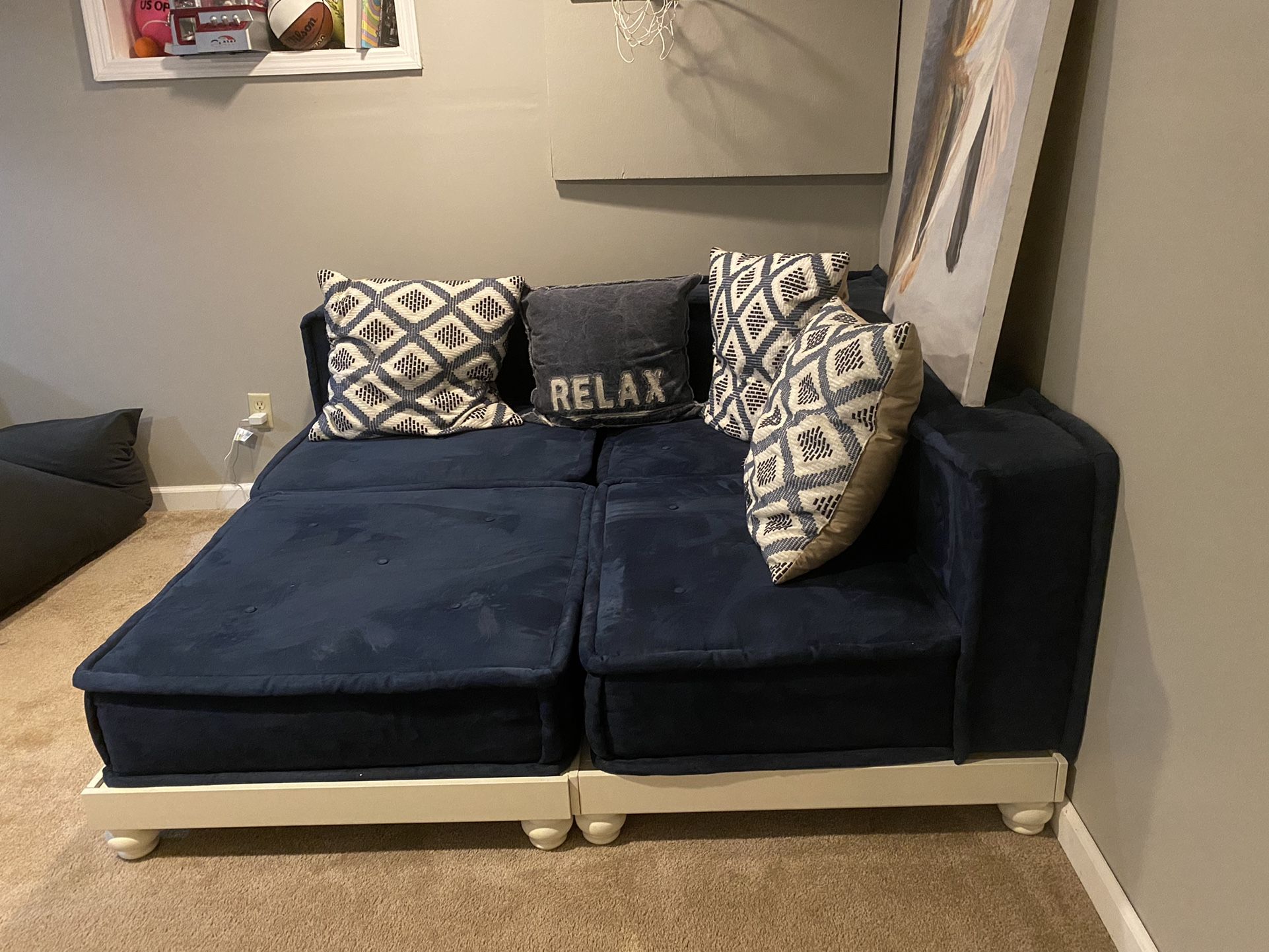 Pottery Barn Teen Cushy Lounge Sectional