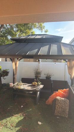 Patio furniture with gazebo