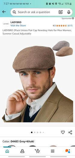 LadyBro Black and Brown 2 pack unisex summer casual adjustable 