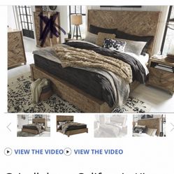 Cal King bedroom set from Ashleys