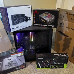 High End RTX 4070 Super + Ryzen 5 7600x Pc Build (with Monitor)