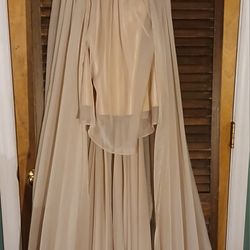 Authentic Le Femme Beaded High-Low Gown - sz.0