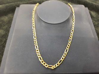 Figaro Chain - Yellow Gold 18k (.750) 9.1 grams 18 inch