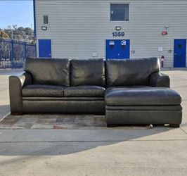 Genuine Leather Sectional