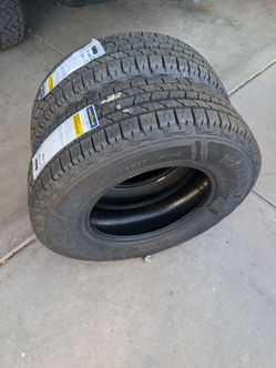 2) new Lt 245/75/17 Goodyear workhorse 10 ply tires