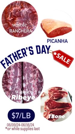 Especial Del Dia Del Padre $7/lb 