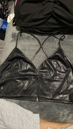 Plus Size Pleather Sexy Top 🔥🔥🔥