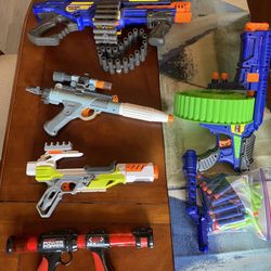 Preloved Nerf Guns - 5 Guns Sold As A Set