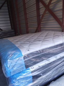New Queen Bamboo Pillow Top Mattress Only PICK UP