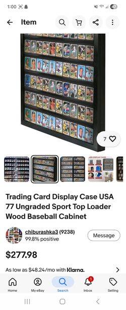 Card display  with magnetic card holder