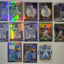 Vladimir Guerrero Jr Silver Holo Prizm, Parallels, & Base Lot 2020 Panini Chronicles 2021 Optic