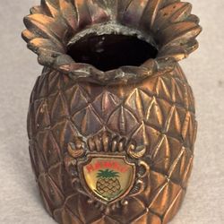 Hawaii Copper Pineapple Vase/Toothpick Holder