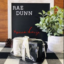 New Rae Dunn Salt & Pepper Shakers Set Farmhouse Kitchen Decor