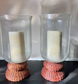 Pier 1 Imports Pair Of 2 Candleholders