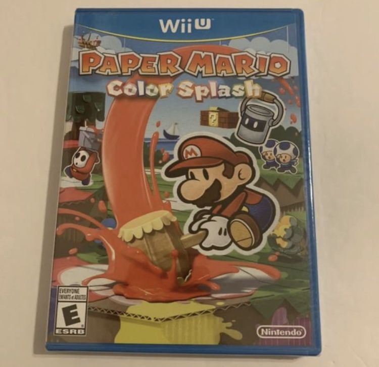 Paper Mario Color Splash (Nintendo Wii U, 2016) NEW FACTORY SEALED