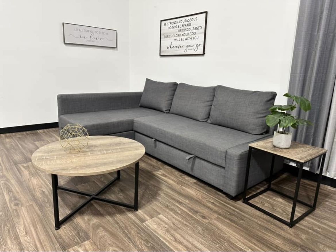Gray IKEA Sleeper Sectional Pullout Bed