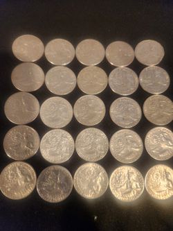 MONEDAS DE $25$ CENTAVOS.