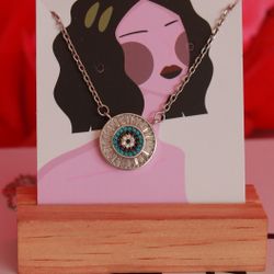 Collar De Ojo Turco Plata 925