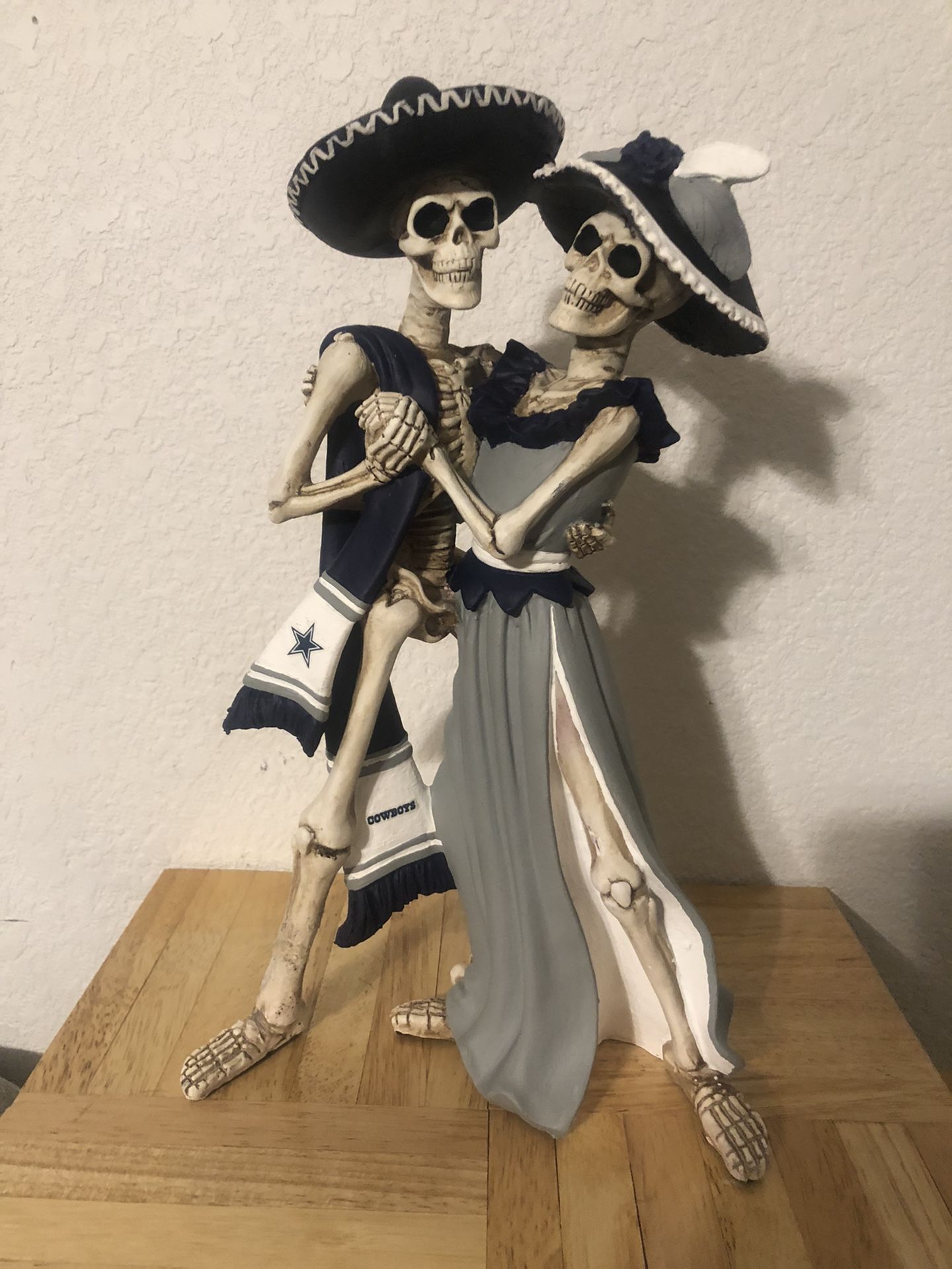 Dallas Cowboys Day of the Dead Love never dies Dancing Couple -