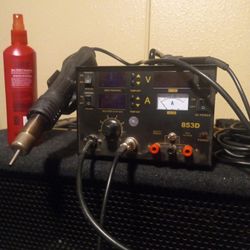 853 D 3 In 1 Workstation, DC Power Supply,Solder ,Desolder The Old Works Great 100 Bucks