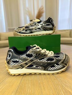Bottega Veneta Blue And Silver Orbit Sneakers*Brand New With Original Box 