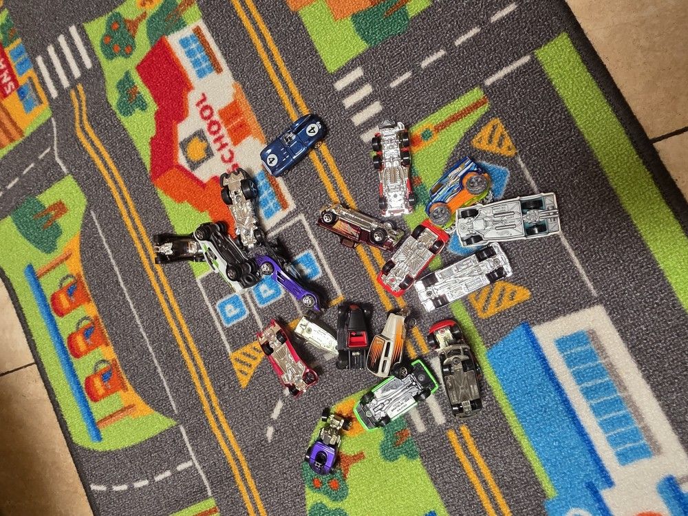 Car Mat With Toy Cars