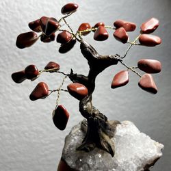 Red jasper Gemstone Tree