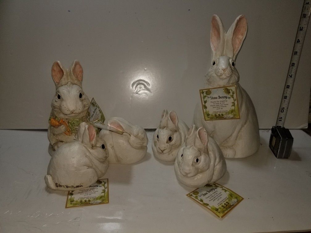 Bunny's family by The Stone Bunny.$70 value. New