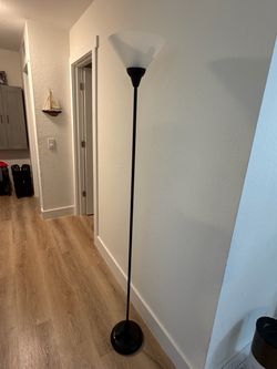 Black Torchiere Floor Lamp
