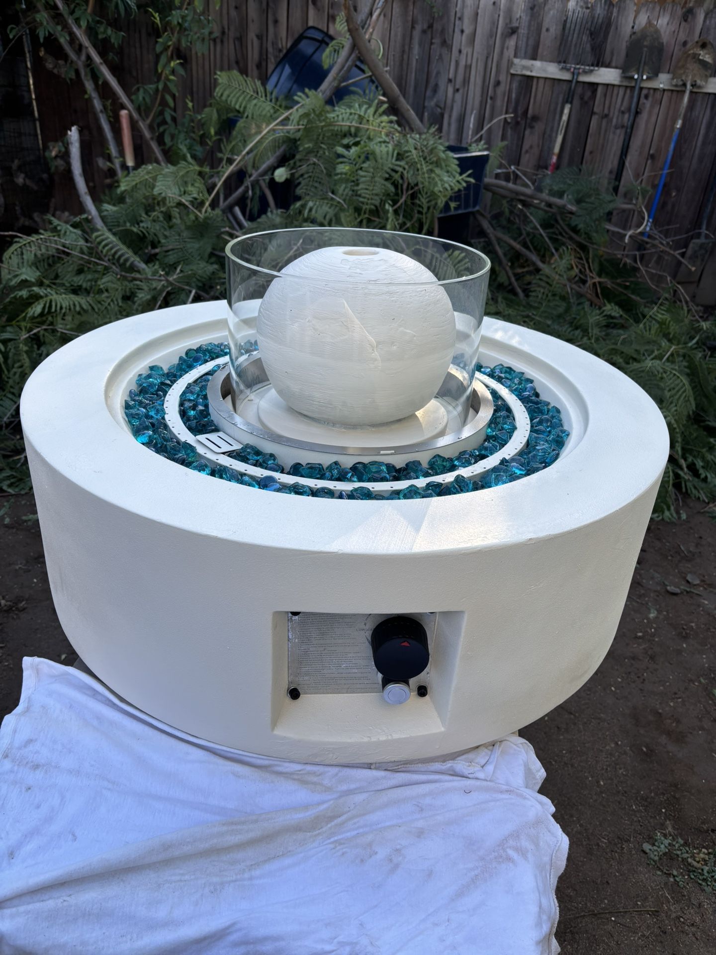 Fire Pit With Water Fountain!