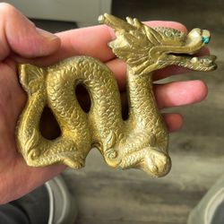 Chinese Gilt Bronze Dragon  