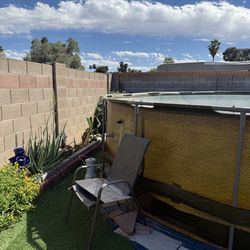 Used above ground pool .