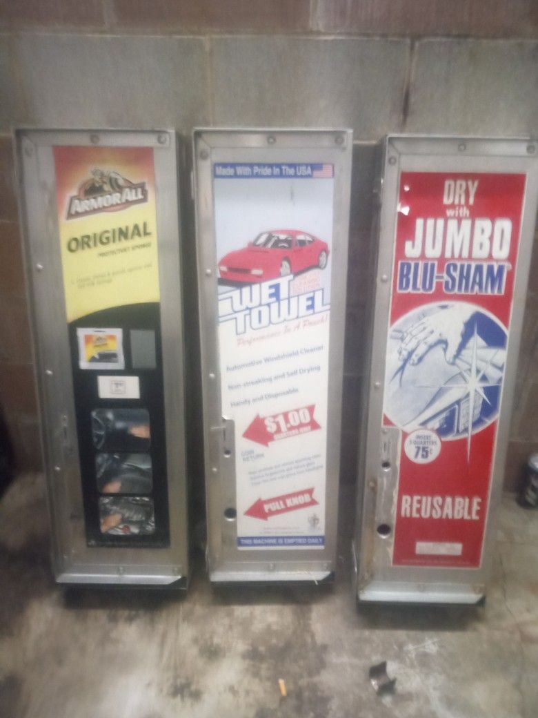 Vintage Car Wash Wall Mount Ed Vending Machines