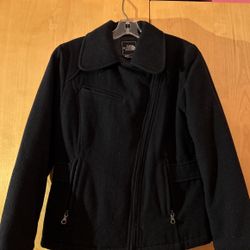 North Face Wool Pea Rain Coat Jacket