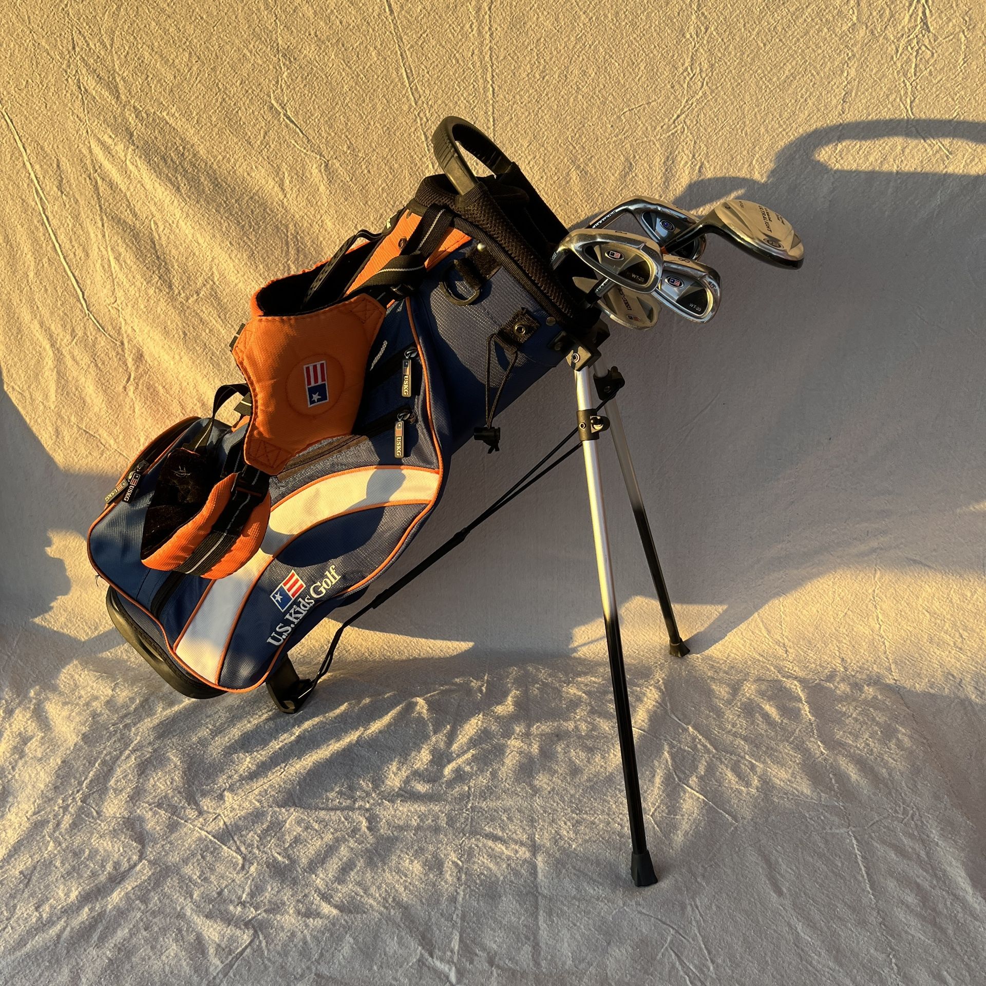 USKG US KIDS UL 48 Junior Ultralight 5 Clubs Complete Set Stand Bag LH