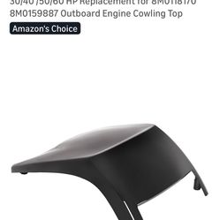 Air Dam Cap Compatible with Mercury 30/40 /50/60 HP Replacement for 8M0118170 8M0159887 Outboard Engine Cowling Top
