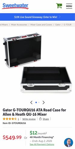 Gator case for mixer