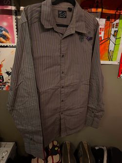 Fox y2k button up shirt