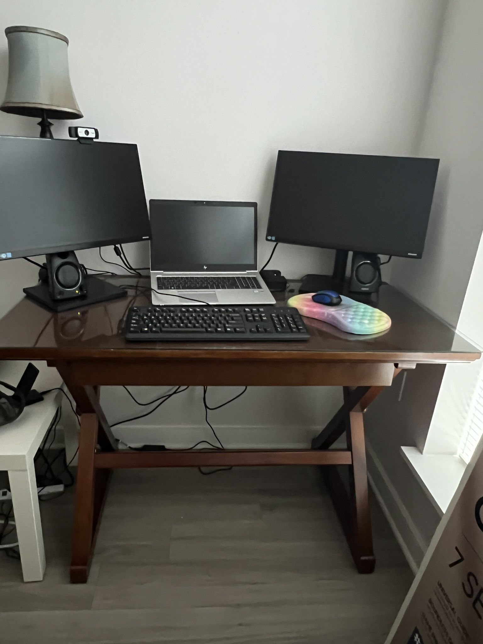 Solid Wood Office Desk And Desk Chair