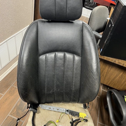 Front Passenger Seat Upper Black Leather 2007-2011 Mercedes CLS