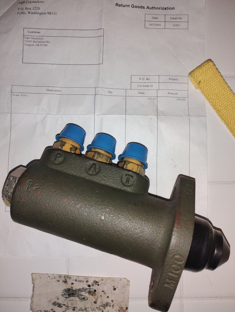 Mico 095 brake Valve