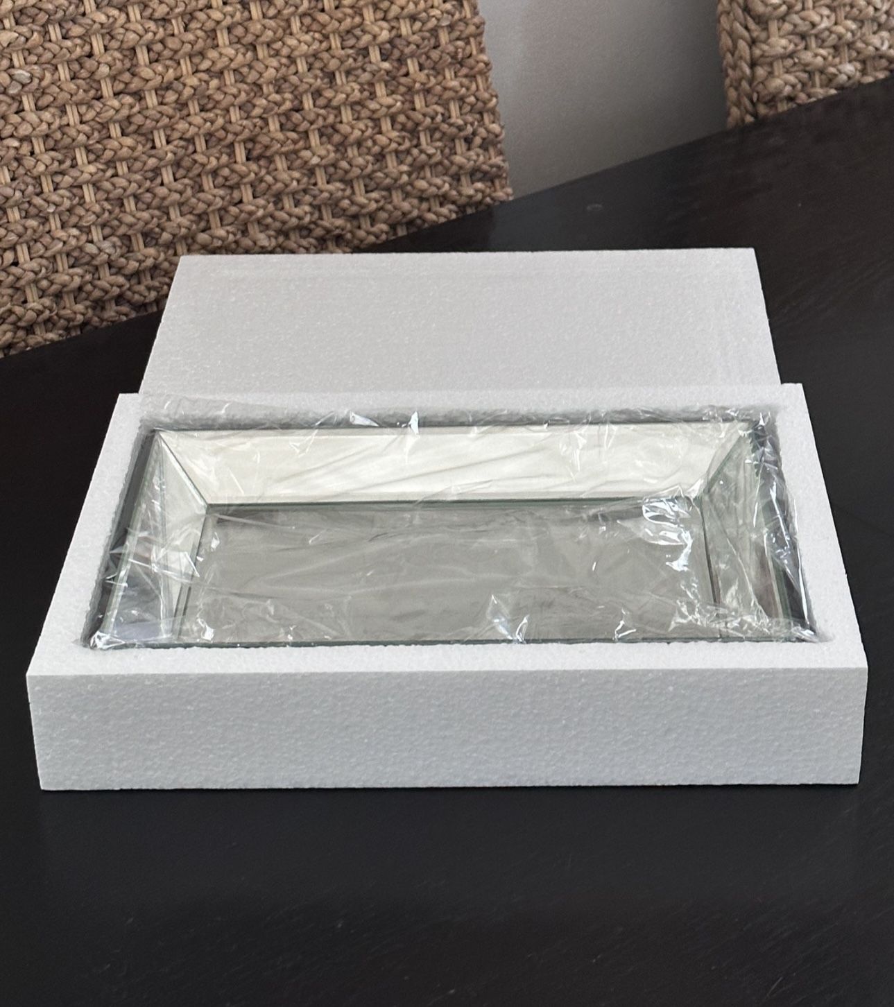 Mirrored Vanity Tray Rectangle Perfume Tray