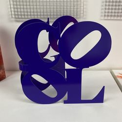 Purple Cool Metal Sculpture 