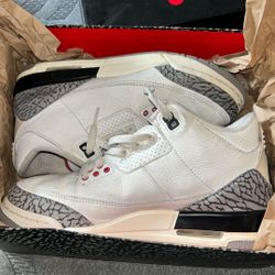 Air Jordan 3 Retro (GS) Size 7 With Box Good Condition