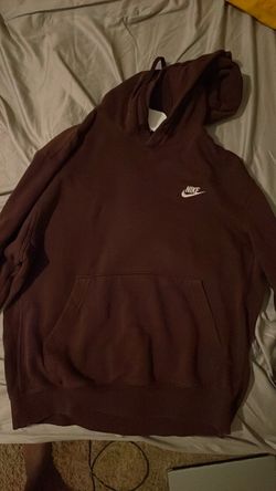 Nike Club Fleece Pullover Hoodie Brown