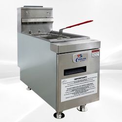 Gas Countertop Fryer Two tube burners NG CTF-2