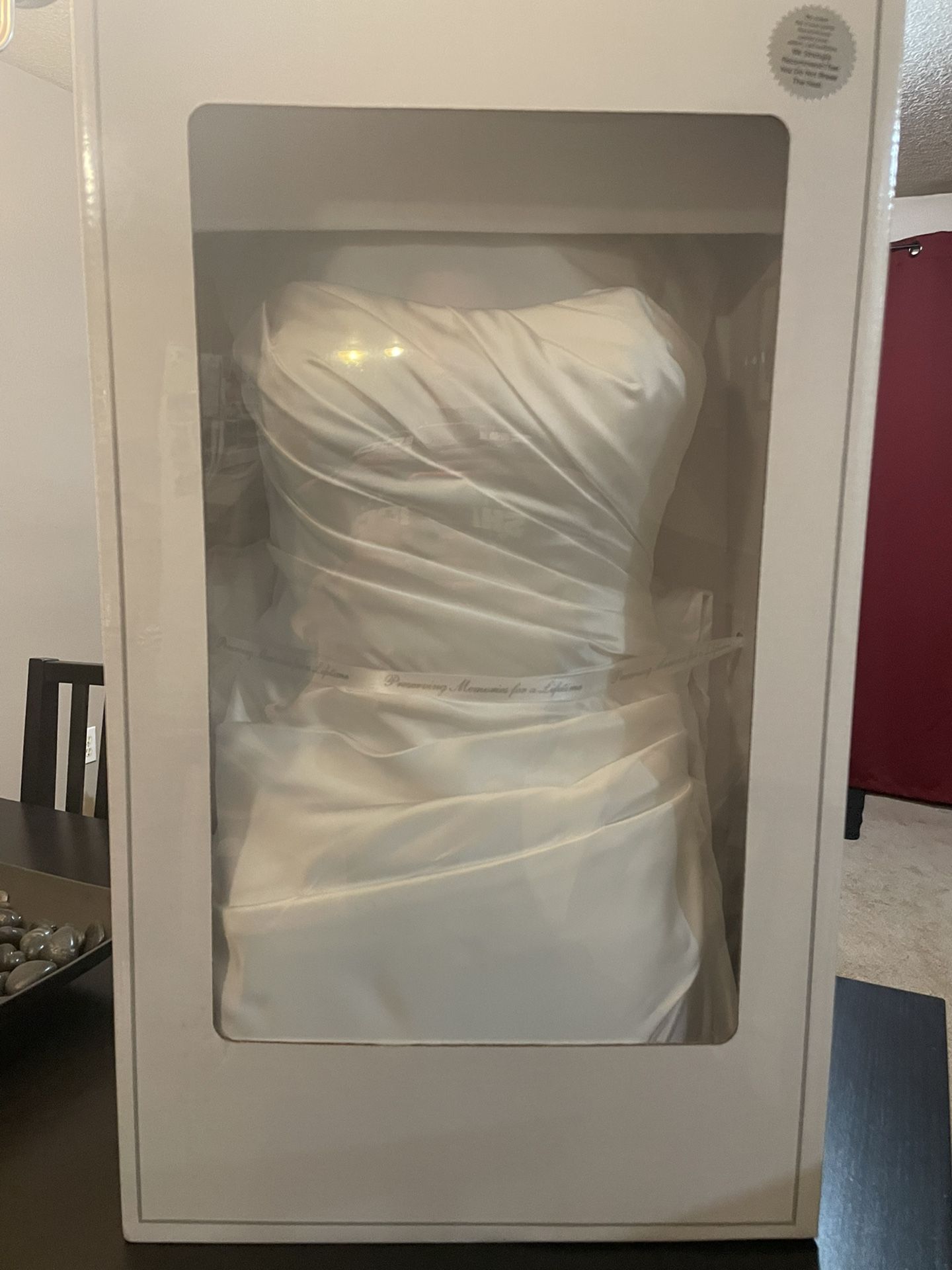 Strapless Wedding Dress, White, Size 8